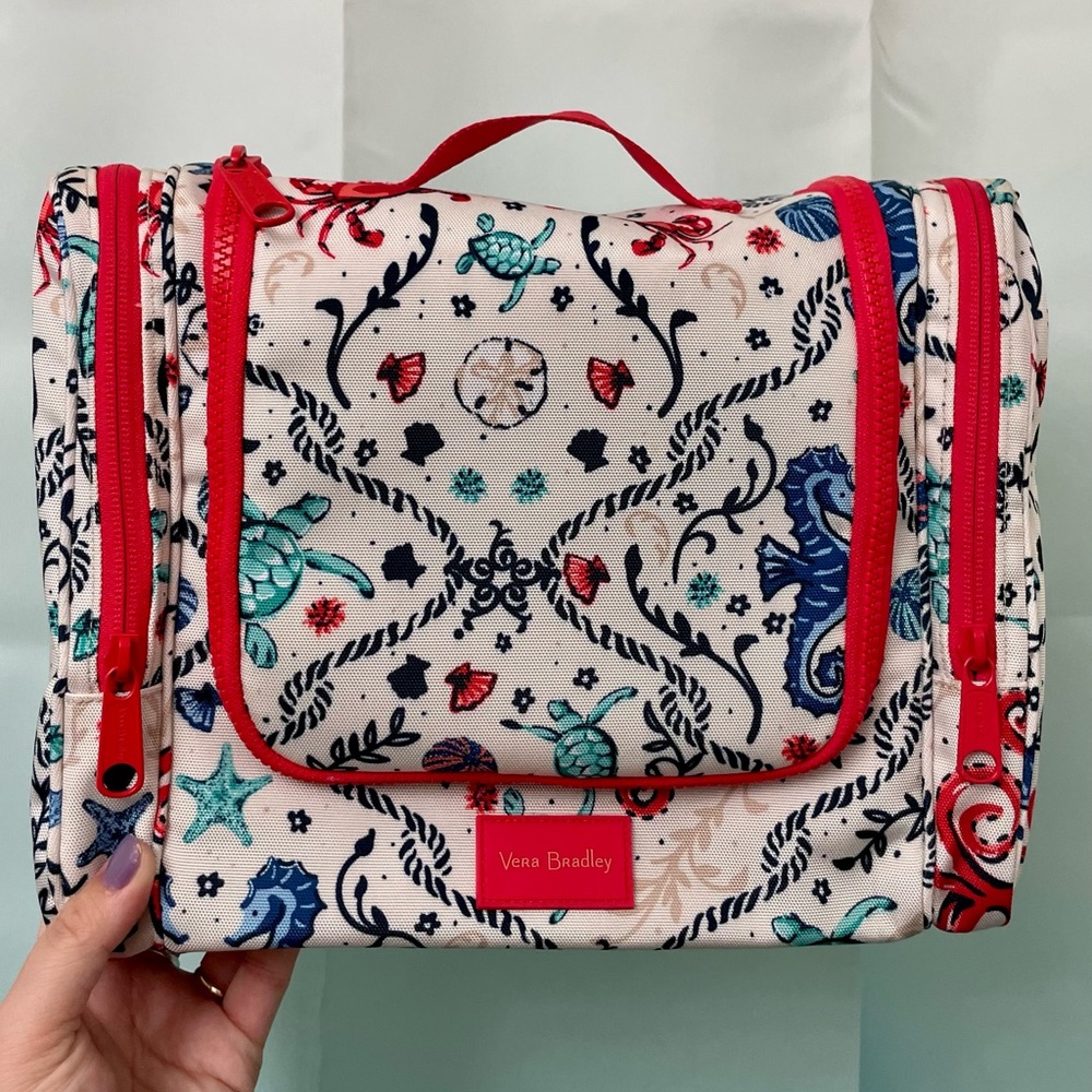 VERA BRADLEY 🐙 SEA LIFE 🐠 HANGING COSMETIC CASE